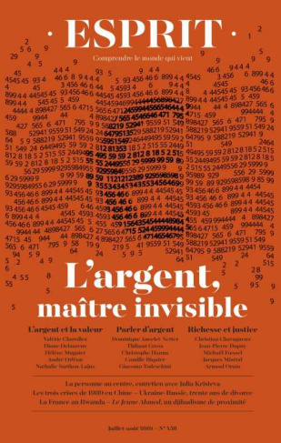 Esprit N° 456, juillet-août 2019 : L'argent