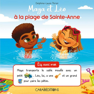 Maya et leo a la plage de saint anne