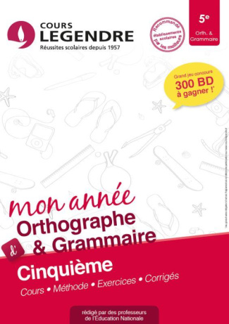 Orthographe grammaire 5e
