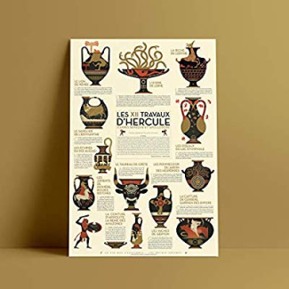 POSTER LES DOUZE TRAVAUX D'HERCULE - D'APRES SENEQUE ET APOLLODORE