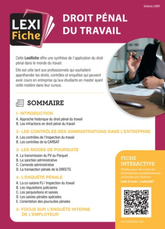 Droit pénal du travail