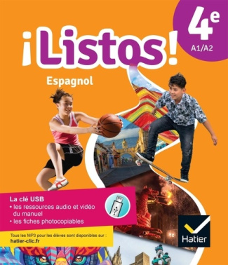 ¡Listos! Espagnol 4e A1/A2. Avec 1 clé USB, Edition 2022