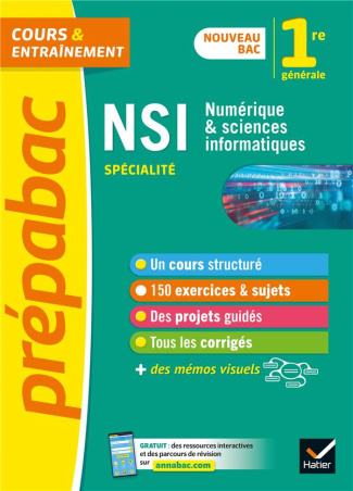 Numérique et sciences informatiques 1re spécialité. Edition 2020