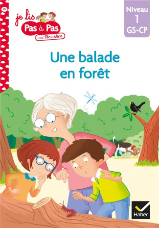 Je lis pas à pas avec Téo et Nina Tome 10 : Une balade en forêt. Niveau 1 GS-CP