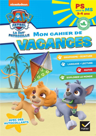 Mon cahier de vacances Pat'Patrouille PS vers la MS. Edition 2025