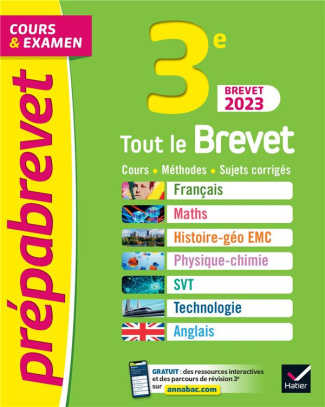 Tout le brevet 3e. Edition 2023