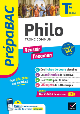 Philo Tronc commun Tle générale. Edition 2024