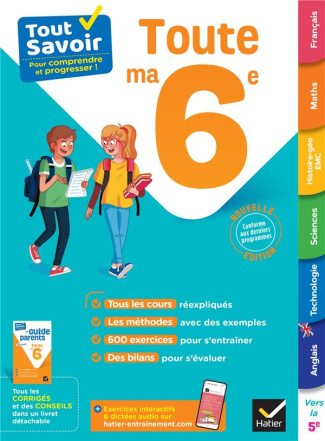 Toute ma 6e. Avec le Guide parents détachable