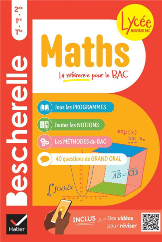 Maths 2de, 1re, Tle. Toutes les notions de maths des programmes du lycée