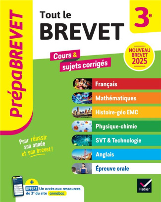 Tout le nouveau brevet 3e. Edition 2025