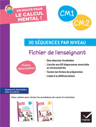 En route pour le calcul mental ! CM1-CM2. Fichier de l'enseignant