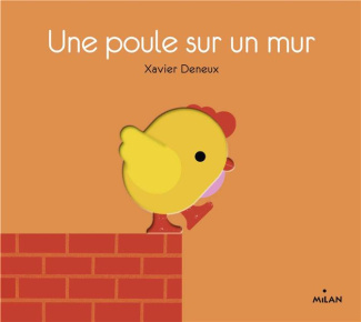 Une poule sur un mur