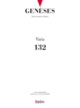 Genèses N° 132, septembre 2023 : Varia