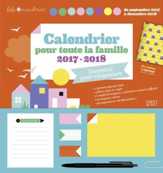 Calendrier pour toute la famille. De septembre 2017 à décembre 2018, Edition 2017-2018