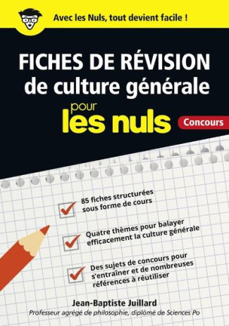 Fiches de révision de culture générale pour les nuls