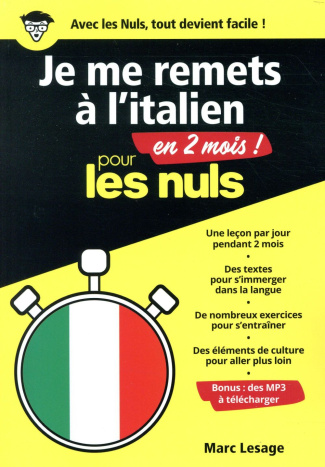 Je me remets à l'italien en 2 mois ! pour les nuls