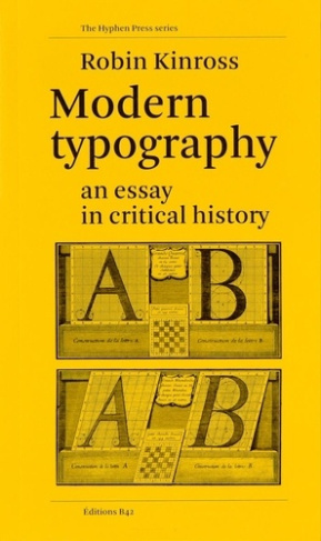 Modern Typography. An Essay in Critical History