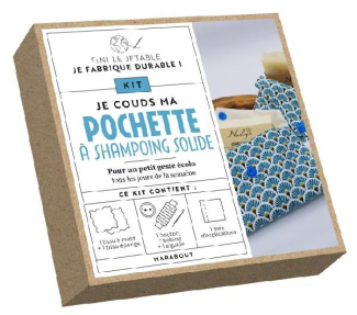 Fini le jetable, je fabrique durable ! Je couds ma pochette à shampooing solide. Avec 1 tissu imprim
