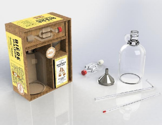 Le kit de la bière maison pour brasseur amateur. Coffret avec tout le nécessaire pour brasser 2 litr
