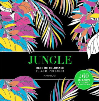 Jungle. Bloc de coloriage (Black premium)