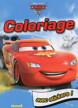 Cars 2. Coloriage avec stickers