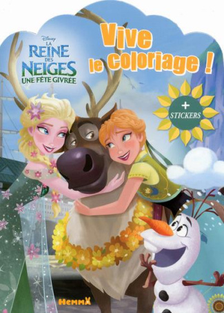La reine des neiges, une fête givrée. Vive le coloriage !   stickers