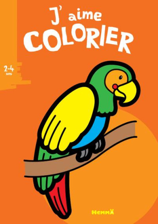 J'aime colorier perroquet