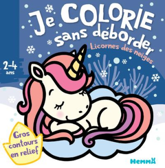Je colorie sans déborder Licornes des neiges
