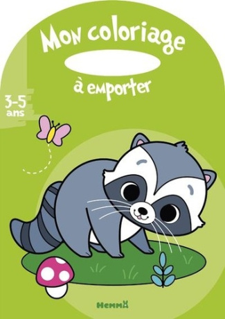 Mon coloriage à emporter Raton laveur