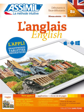L'anglais B2. Pack applivre 1 application   1 livret de 60 pages
