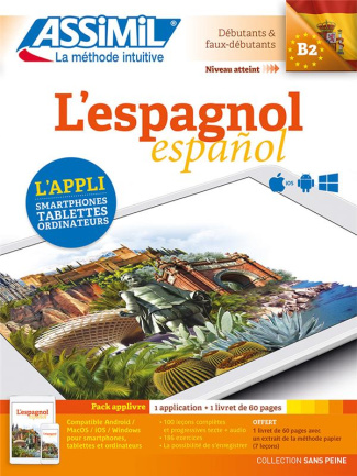 L'espagnol B2. Pack applivre 1 application   1 livret de 60 pages