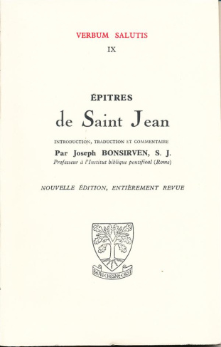 Epitres de St Jean