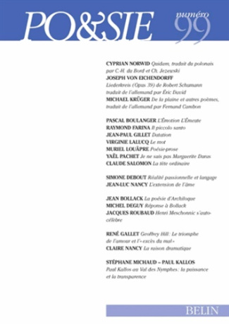 Po&sie N° 99