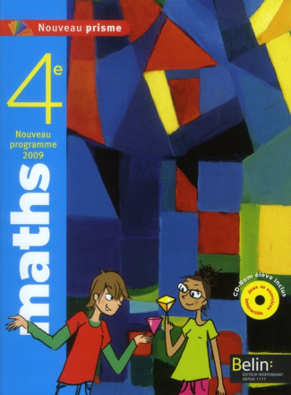 Maths 4e. Programme 2009, format compact, avec 1 CD-ROM