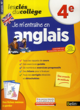 Je m'entraine en anglais 4e