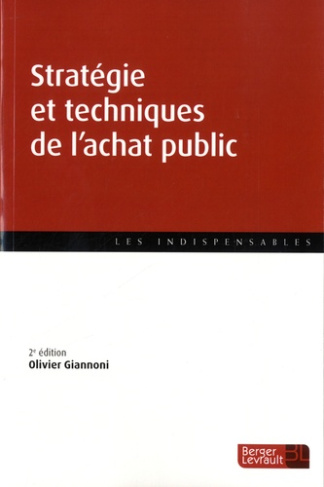 Stratégie et techniques de l'achat public. 2e édition