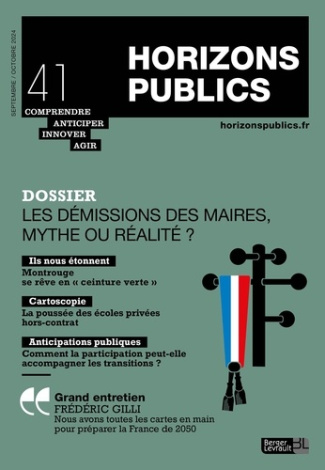 Les démissions des maires, mythe ou réalité ?. Horizons publics N41 - septembre-octobre 2024