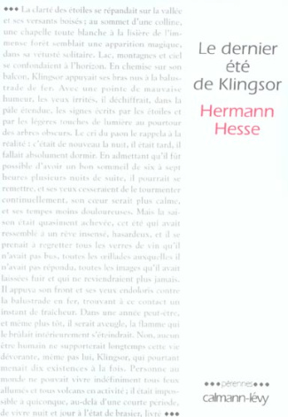 Le dernier été de Klingsor