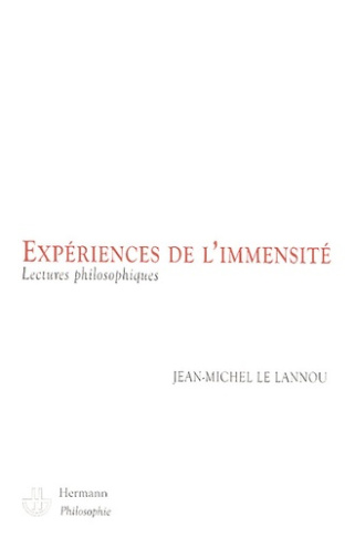 Expériences de l'immensité. Lectures philosophiques