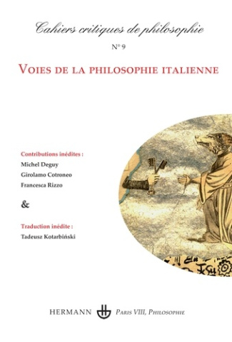 Cahiers critiques de philosophie N° 9