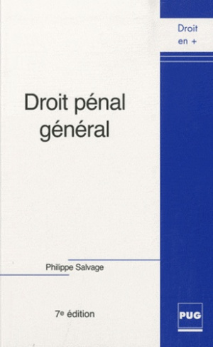 DROIT PENAL GENERAL - 7EME EDITION