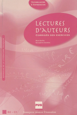 LECTURES D'AUTEURS - CORRIGES - NOUVELLE COUVERTURE