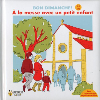 A la messe avec un petit enfant, 3-6 ans. Bon dimanche !