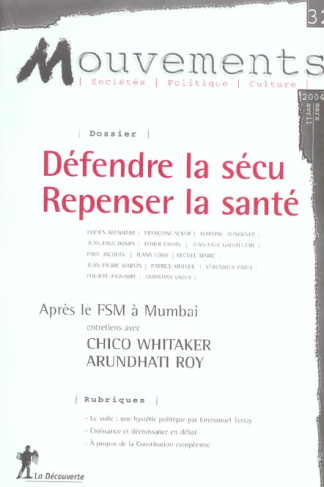 Mouvements N° 32 Mars-Avril 2004 : Défendre la sécu, repenser la santé