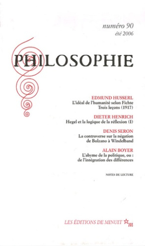 Philosophie N° 90, Juin 2006
