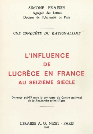 L'Influence de Lucrèce en France au XVIe siècle