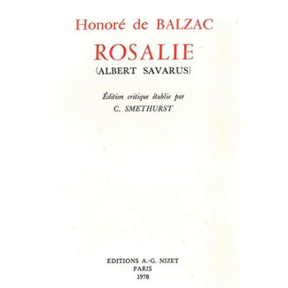 Rosalie (Albert Savarus)
