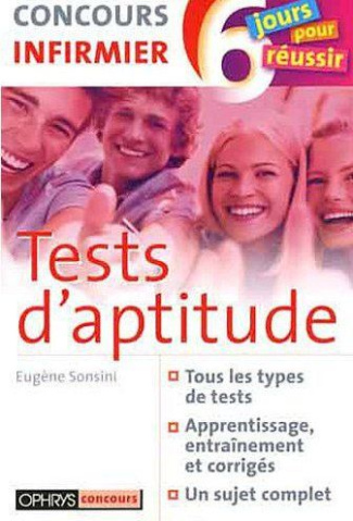 Tests d'aptitude. Concours infirmier