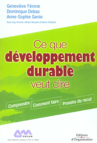 Ce que développement durable veut dire