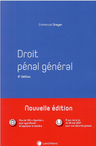 Droit pénal général. 6e édition